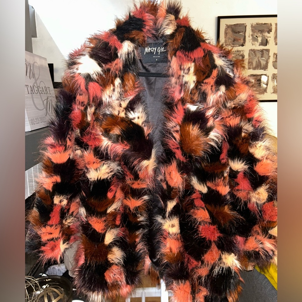 Nasty Gal Faux Fur Coat